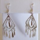 Macy's 925 "Victorian Style" Chandelier Dangle Earrings New