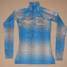 Womens Nike Pro Dri-Fit Thumb Holes 1/4 Zip Pullover Small Multi-Color Polka Dot