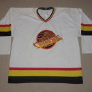 NHL Hockey Vintage 90s Vancouver Canucks Sewn Jersey Adult XL XLarge White CCM