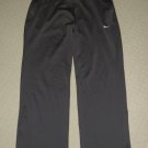 Womens Nike Dri-Fit Stretch Loose Ankle Zip Pants Large Gray 2 Pockets Athletic