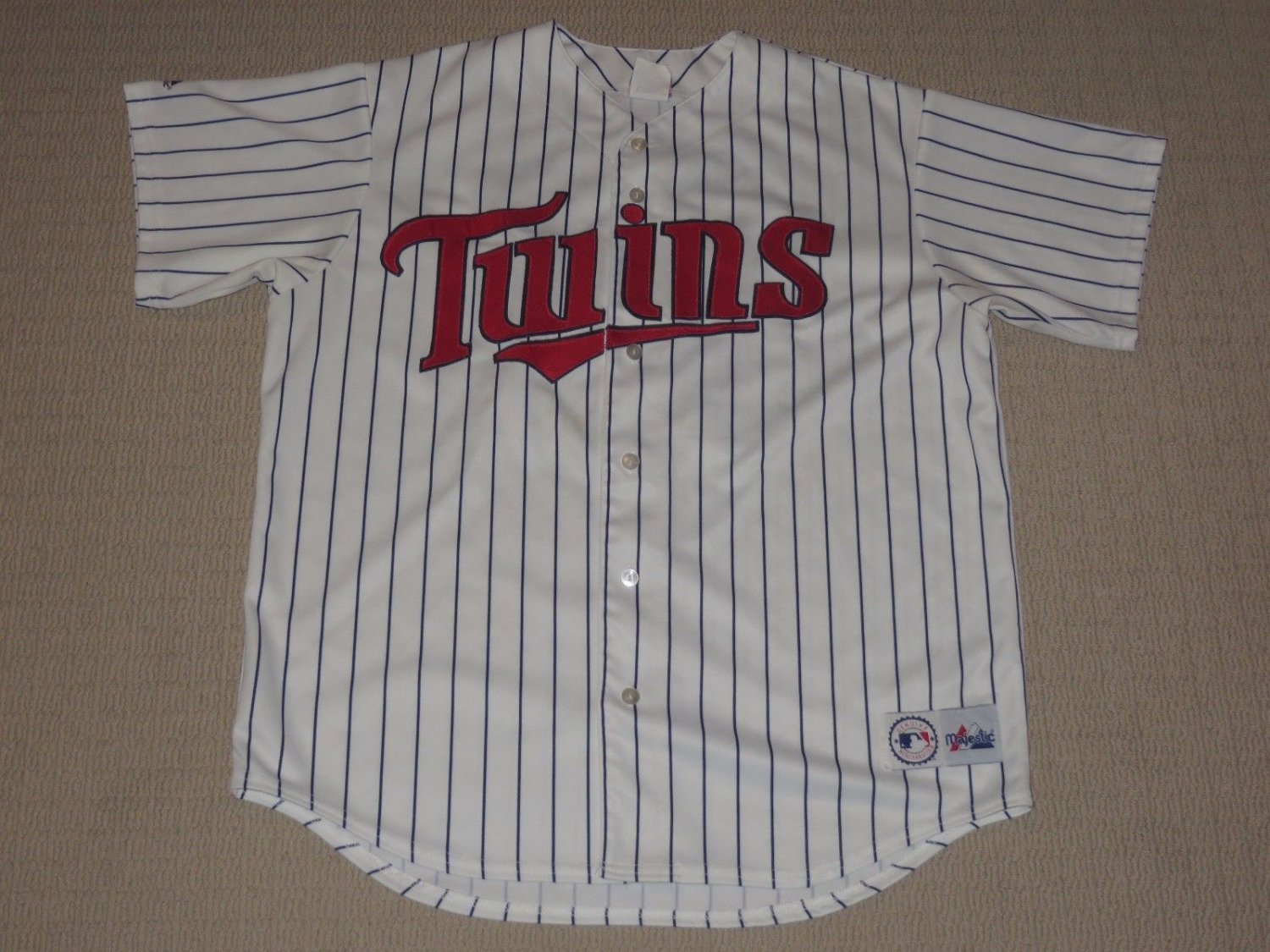 MLB Baseball Minnesota Twins Eric Milton #21 Sewn Jersey Adult   XLarge Majestic