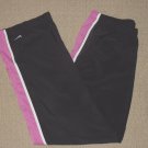 Womens Nike Pants Large 12-14 Gray Pink 2 Pockets Yoga Athletic Workout Running