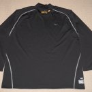 MLB Nike Fit Dry Pittsburgh Pirates Long Sleeve LS Shirts Mock Neck 3XL Black