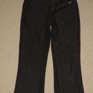 Womens Nike Fit Dry Cropped Capri Pants Sweatpants Small 4-6 Black Pink Yoga