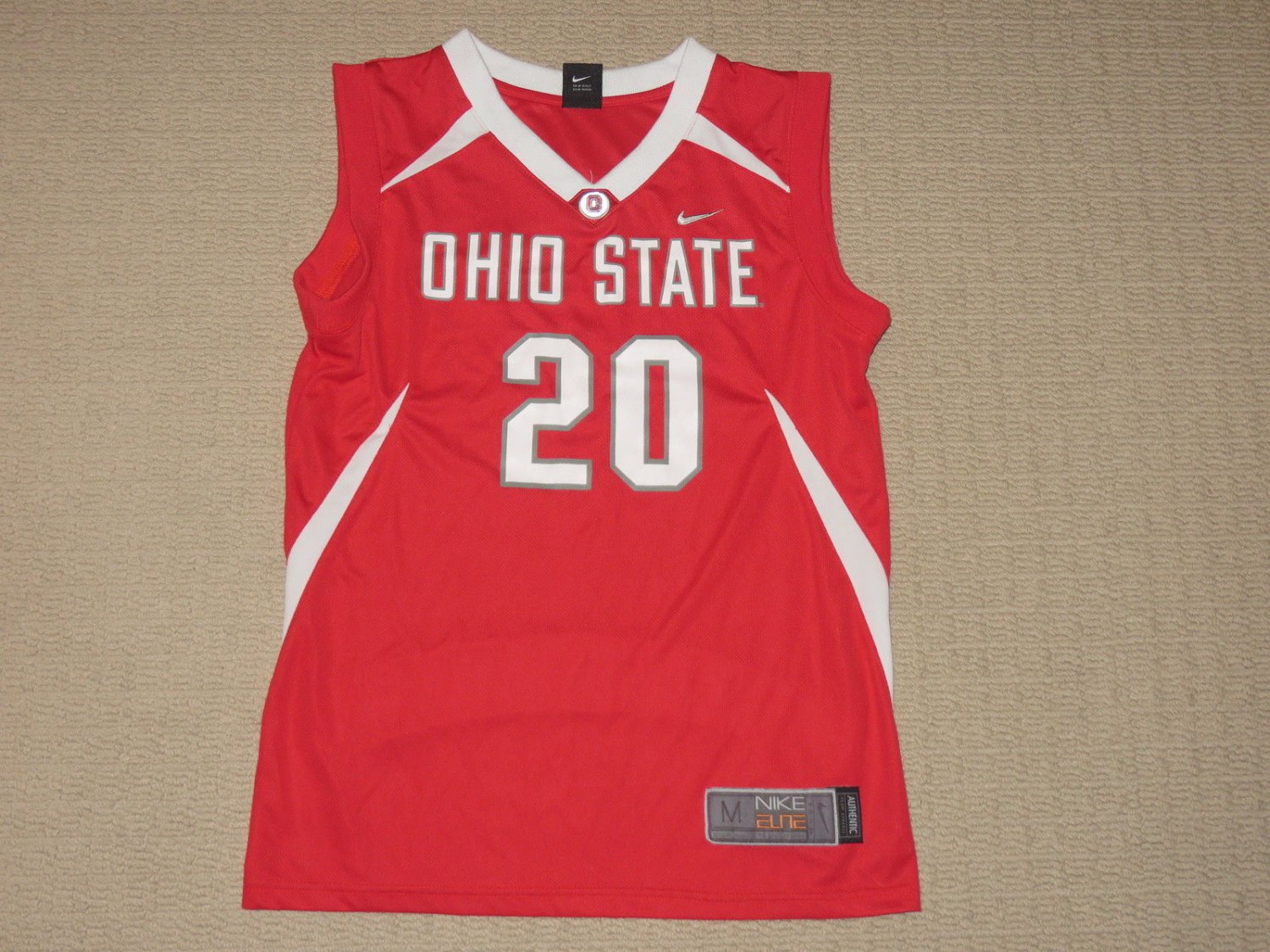 NCAA Ohio State University Buckeyes Basketball Jersey Womens Medium Nike Elite