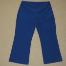 Womens Nike Dri-Fit Stretch Loose Cropped Capri Pants Large 12-14 Blue Athletic