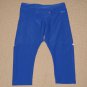 Womens Nike Dri-Fit Compression Crop Capri Leggings Small Blue Back Zip Pocket