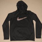Womens Nike Therma-Fit Swoosh Hoodie Jacket Sweatshirt Pullover Small Black