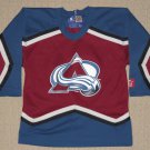 NHL Hockey Vintage 90s Colorado Avalanche Jersey Kids Youth Medium Starter