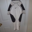 Mens Nike Pro Combat Dri-fit Compression Padded Football SS Shirt Medium White