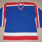 Vintage Retro Rare 80s Champion Hockey Mesh Jersey Adult Large Blue Red White