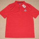 NCAA Ohio State University Buckeyes SS Polo Shirt Large Varsity Red NWT NEW
