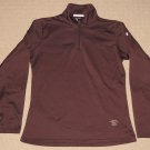 Womens Under Armour UA Coldgear Thornapple Pointe Golf Pullover MD Medium Brown