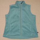 Womens Woolrich Sleeveless Fleece Full Zip Vest XL XLarge Green 2 Pockets