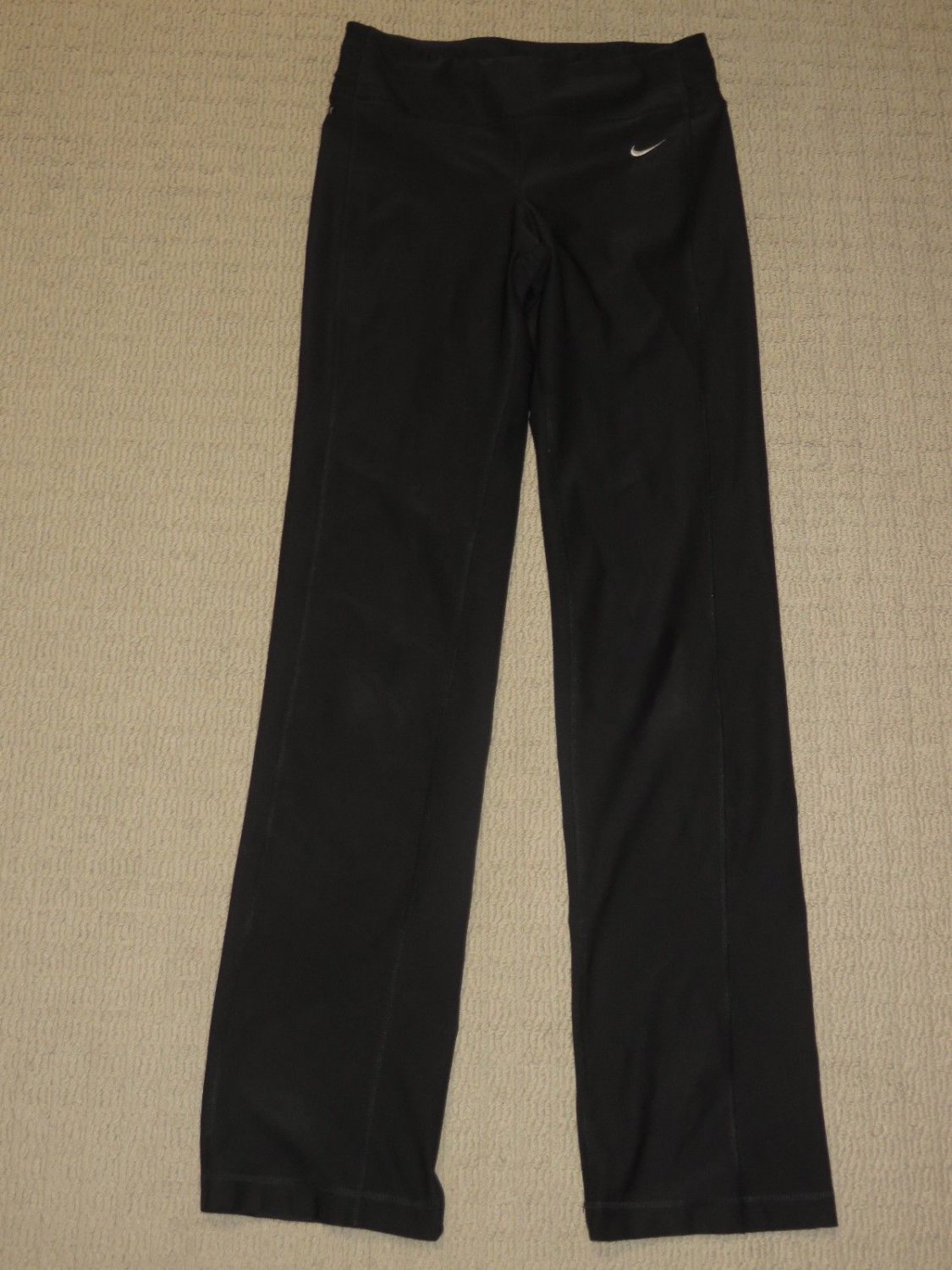 Womens Nike Dri-Fit Stretch Pants XS Extra Small Black Athletic Workout Fitness