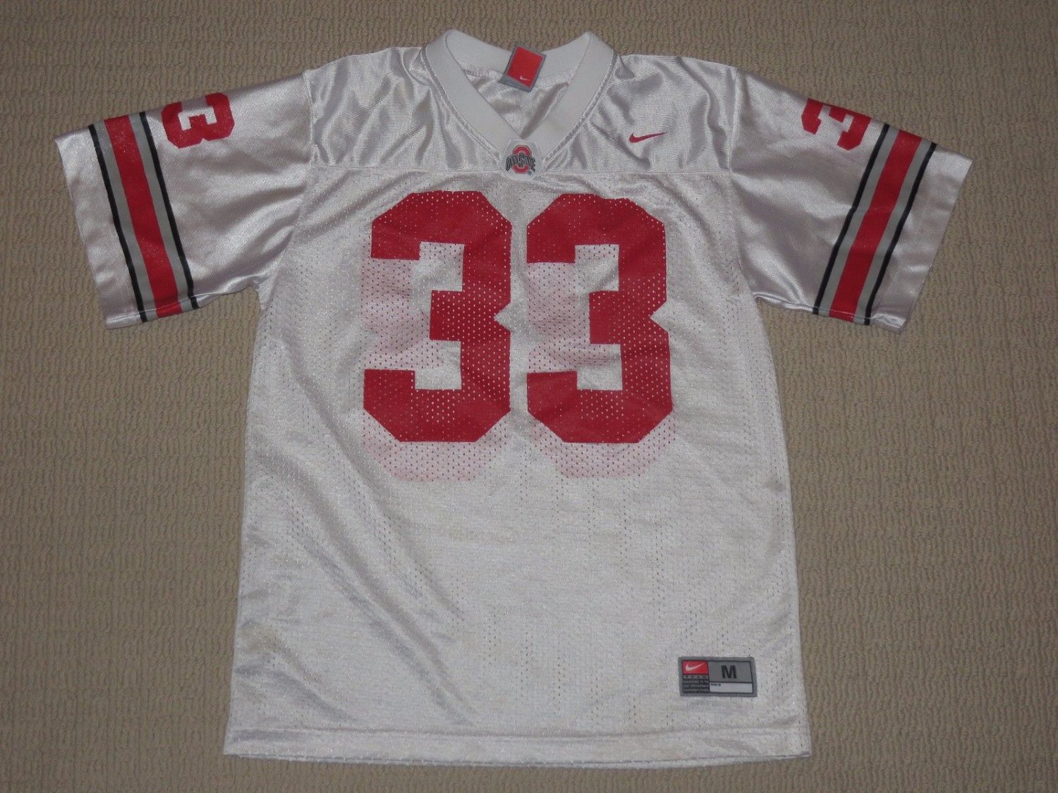 NCAA Ohio State Buckeyes James Laurinaitis 33 Football Jersey Youth Medium Nike