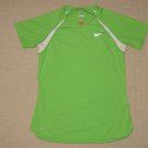Womens Nike Fit Dry Athletic Short Sleeve SS Shirt Top Blouse Small 4-6 Green