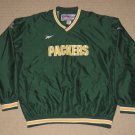 NFL Football Green Bay Packers Reebok Pro Line Windbreaker Pullover Jacket Large