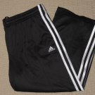 Womens Adidas Running Athletic Yoga Training 3 Stripes Capri Pants Large Black