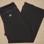 Womens Adidas Climacool Stretch Cropped Capri Pants Small Black Athletic Yoga