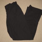 Womens Adidas Zip Ankle Windbreaker Track Pants Small Black Inseam 31.5" Poly.