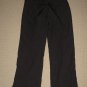 Womens Adidas Zip Ankle Windbreaker Track Pants Small Black Inseam 31.5" Poly.