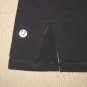 Womens Lululemon Crop Slit Capri Drawstring Pants Sz: 8 Black Yoga Activewear