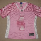 NFL Football Green Bay Packers Brett Favre #4 Jersey Womens Medium Reebok Pink