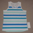 Mens Lululemon Muscle Sleeveless Tank Top XL XLarge Striped White Blue NEW NWT