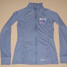 NFL Buffalo Bills Thumb Holes Zip Jacket Womens Small Majestic Therma Base