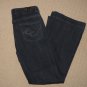 Womens Express Eva Fit & Flare Demin Jeans Sz: 2s Low Rise Dark Wash