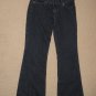 Womens Express Eva Fit & Flare Demin Jeans Sz: 2s Low Rise Dark Wash
