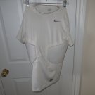 Mens Nike Pro Dri-fit Compression Padded Pads Football SS Shirt Top Large White