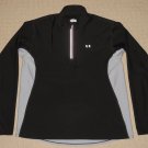 Mens Under Armour 1/4 Zip Long Sleeve Shirt Pullover Sweatshirt XL XLarge Black