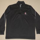 Mens Adidas Climalite Canada Flag Logo Golf 1/4 Zip Pullover Large Black