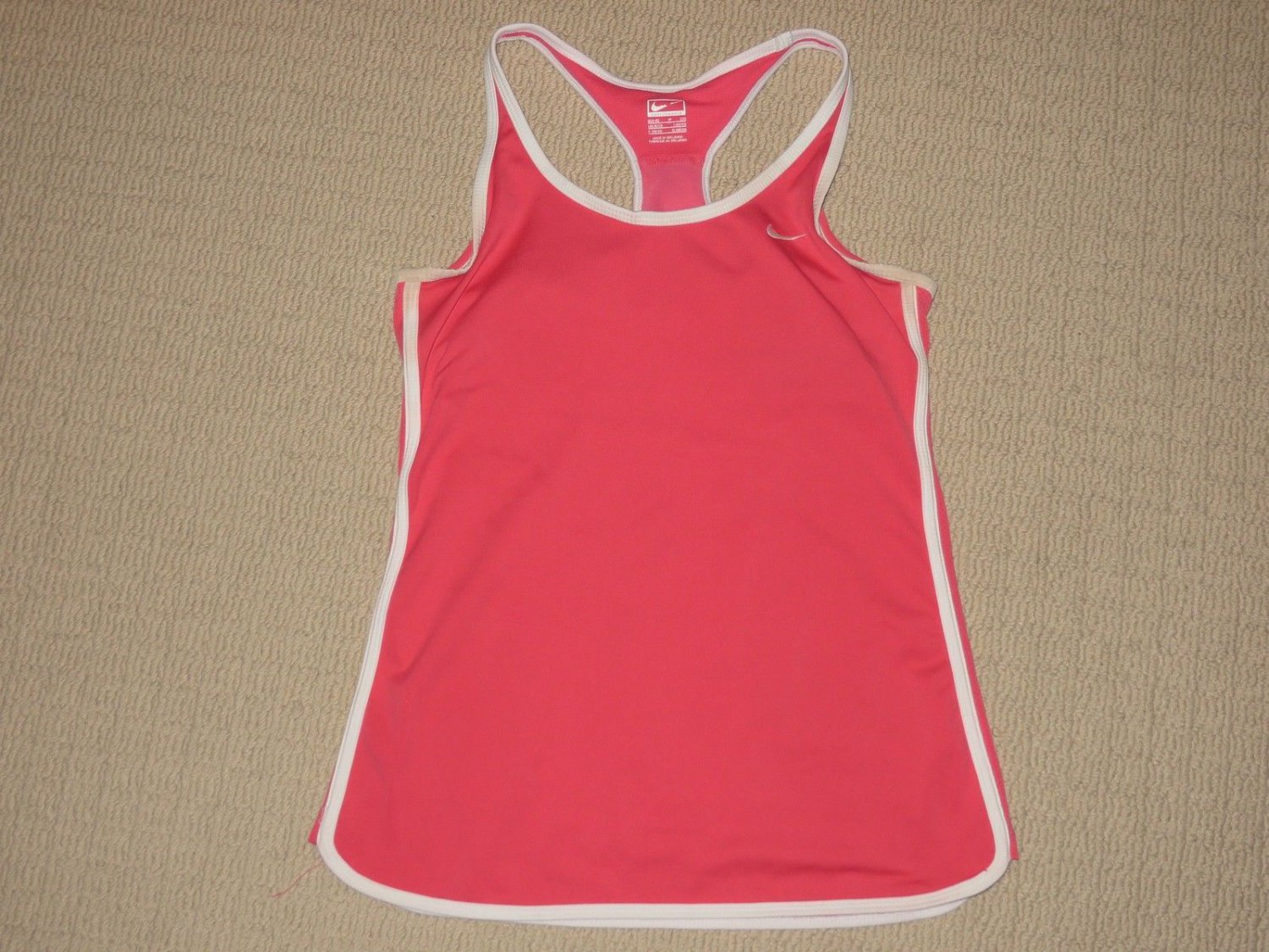 Womens Nike Performance Shelf Bra Racerback Tank Top Athletic Small 4-6 Pink