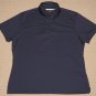 Womens Greg Norman Play Dry Short Sleeve SS Golf Polo Shirt Top XL XLarge Blue