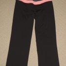 Womens Victoria's Secret VSX Sport Supermodel Cropped Capri Pants Small Black