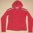 Womens Tommy Hilfiger Full Zip Lined Long Sleeve Hoodie Track Jacket Medium Red