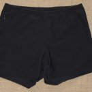 Womens Nike Dri-Fit Compression Shorts Large 12-14 Blue Pocket Zipped Athletic