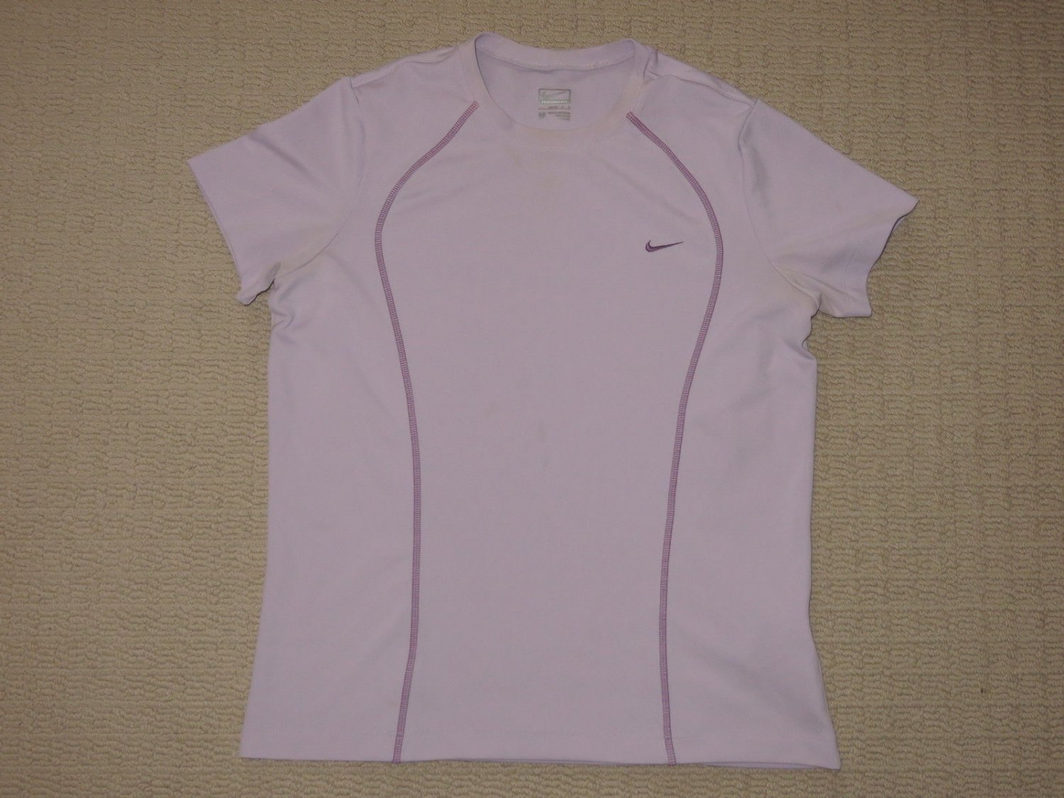 Womens Nike Performance Athletic Running Short Sleeve SS Shirt Medium 8-10 Pink