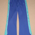 Girls Nike Dri-Fit Athletic Pants Sweatpants Youth Large Blue Green 2 Pockets