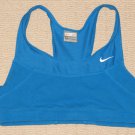 Womens Nike Compression Stretch Racerback Sports Bra Medium 8-10 Blue Athletic