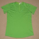 Womens Under Armour Heatgear Semi-Fitted Short Sleeve SS Shirt MD Medium Green