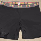 Womens Under Armour Padded Sliding Base Layer Compression Shorts LG Large Black