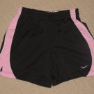Womens Nike Running Athletic Fitness Training Shorts XS Small 0-2 Black Pink