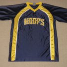 Boys Nike Hoops Short Sleeve SS Shirt Youth Large 14-16 Blue / Yellow Basketball