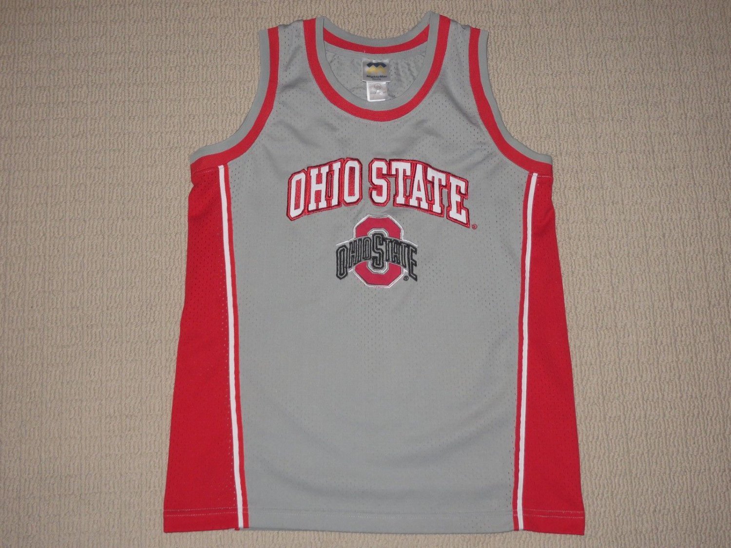 NCAA Ohio State University Buckeyes Basketball Jersey YTH Large 16-18 Mighty Mac