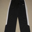 Boys Nike Dri-Fit Track Sweat Pants Youth Large Black White 2 Pockets Athletic