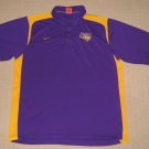 NCAA UNI University Northern Iowa Panthers SS Polo Shirt Large Nike Fit Therma